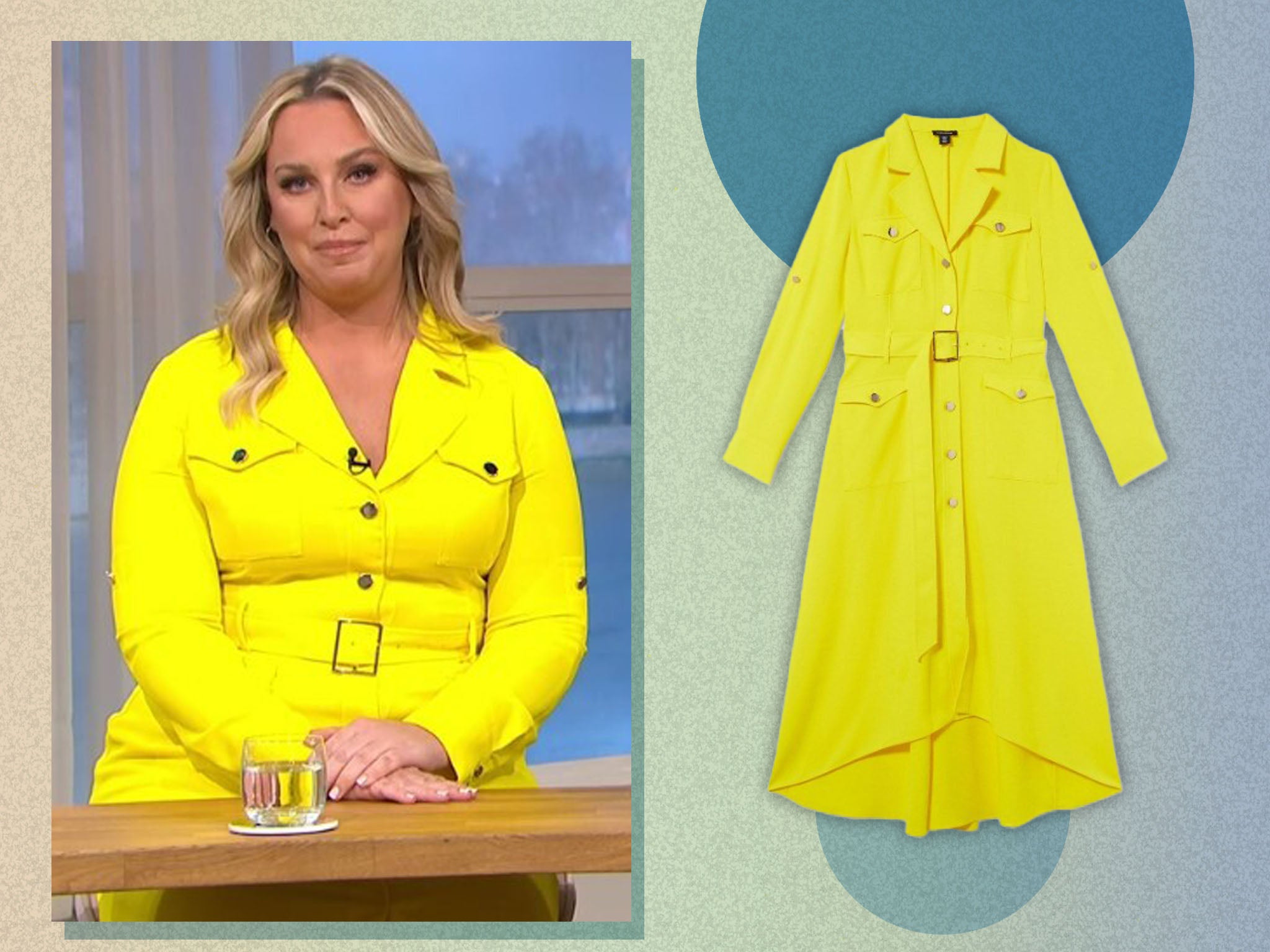 Yellow shirt sale dress